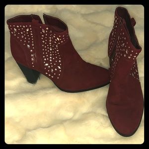 Embellished ankle boots